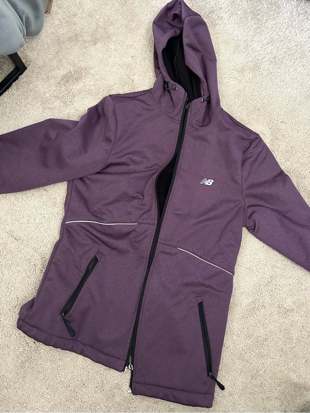 New Balance purple Hooded Zip Jacket